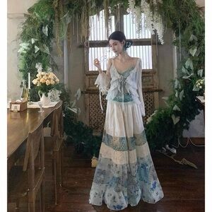 Chiffon White Cardigan